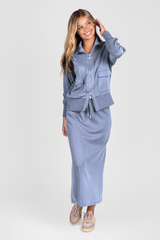 Mina Skirt 35" Light Blue