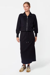 Mina Zip Up Jacket Black