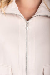 Mina Zip Up Jacket Stone