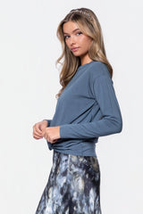Olly Top Slate Green