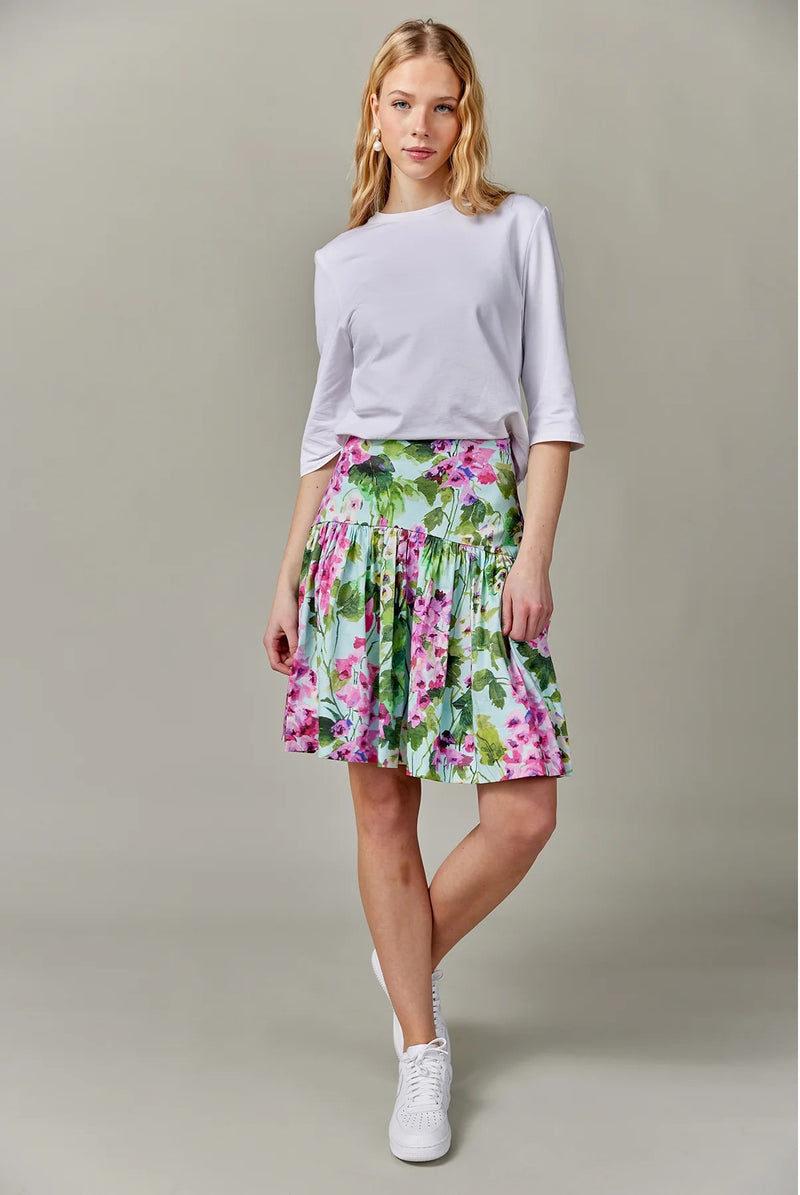 Skirt & Tee Set Bright Floral
