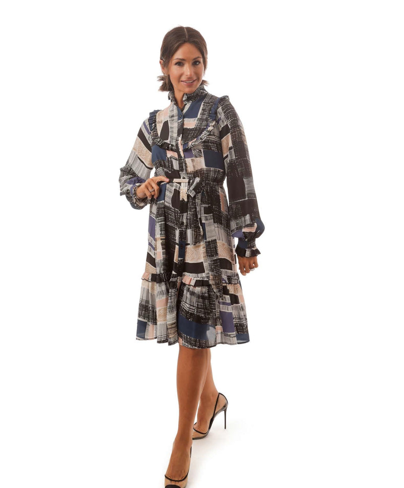 Miz 1097 Col Block Dress