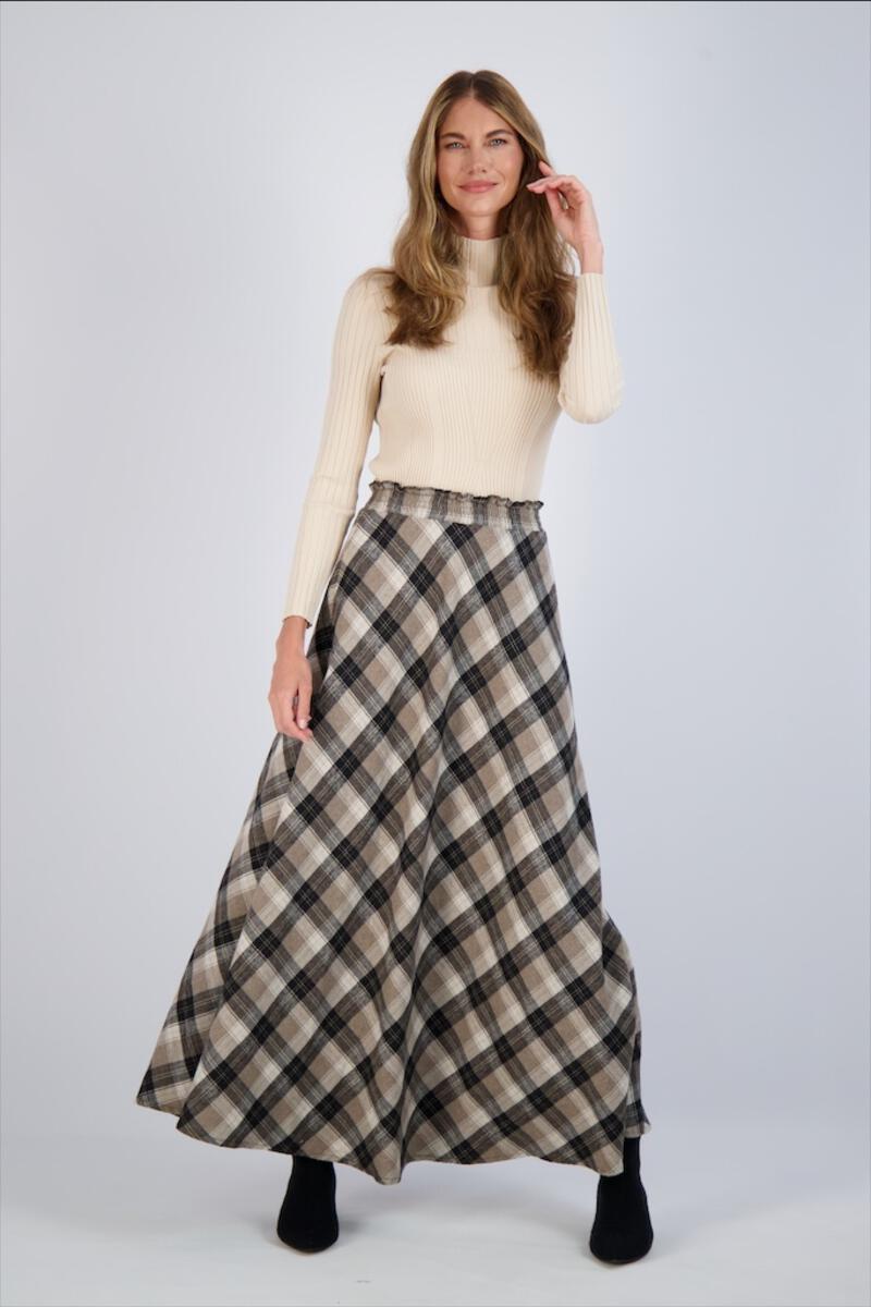 Pash Plaid Maxi Skirt