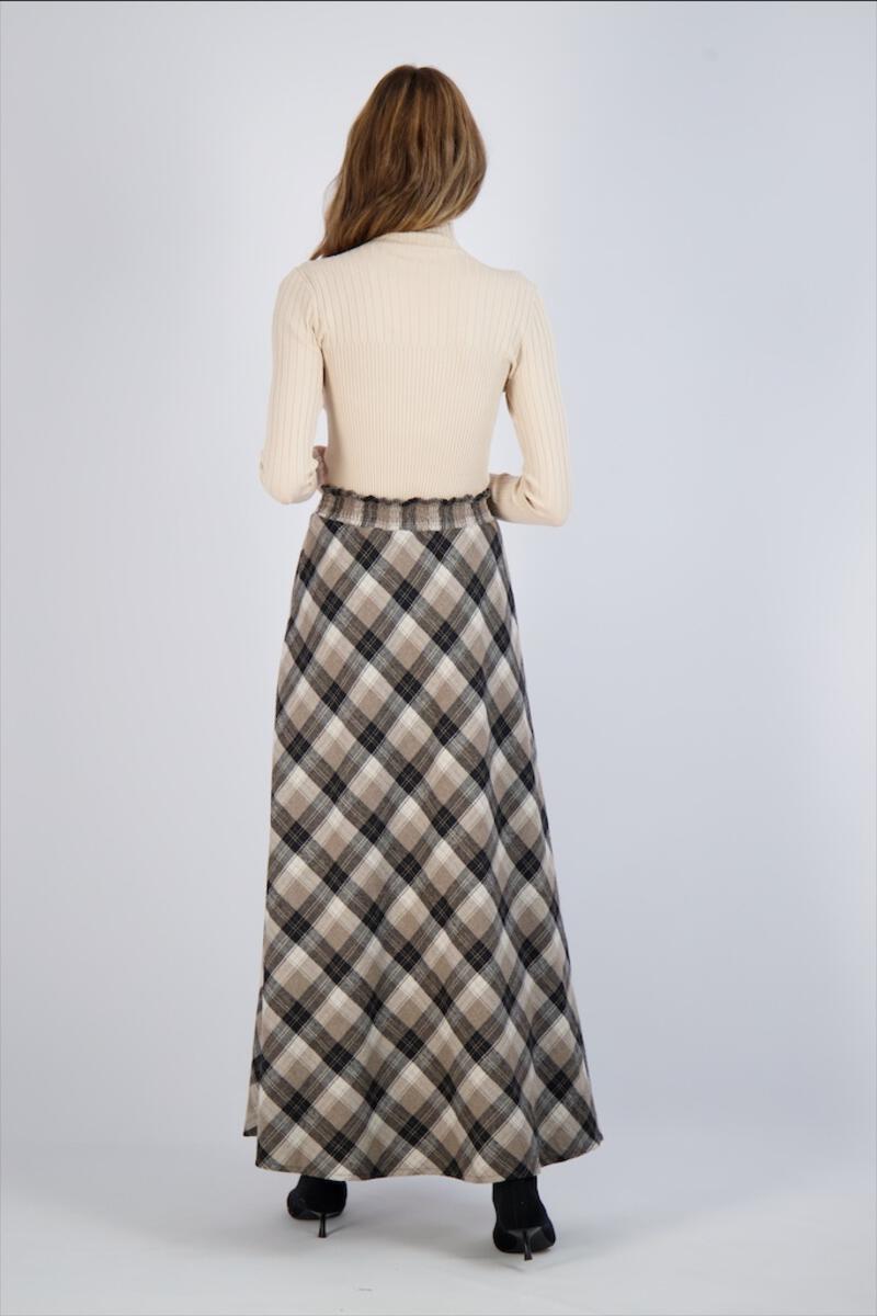 Pash Plaid Maxi Skirt