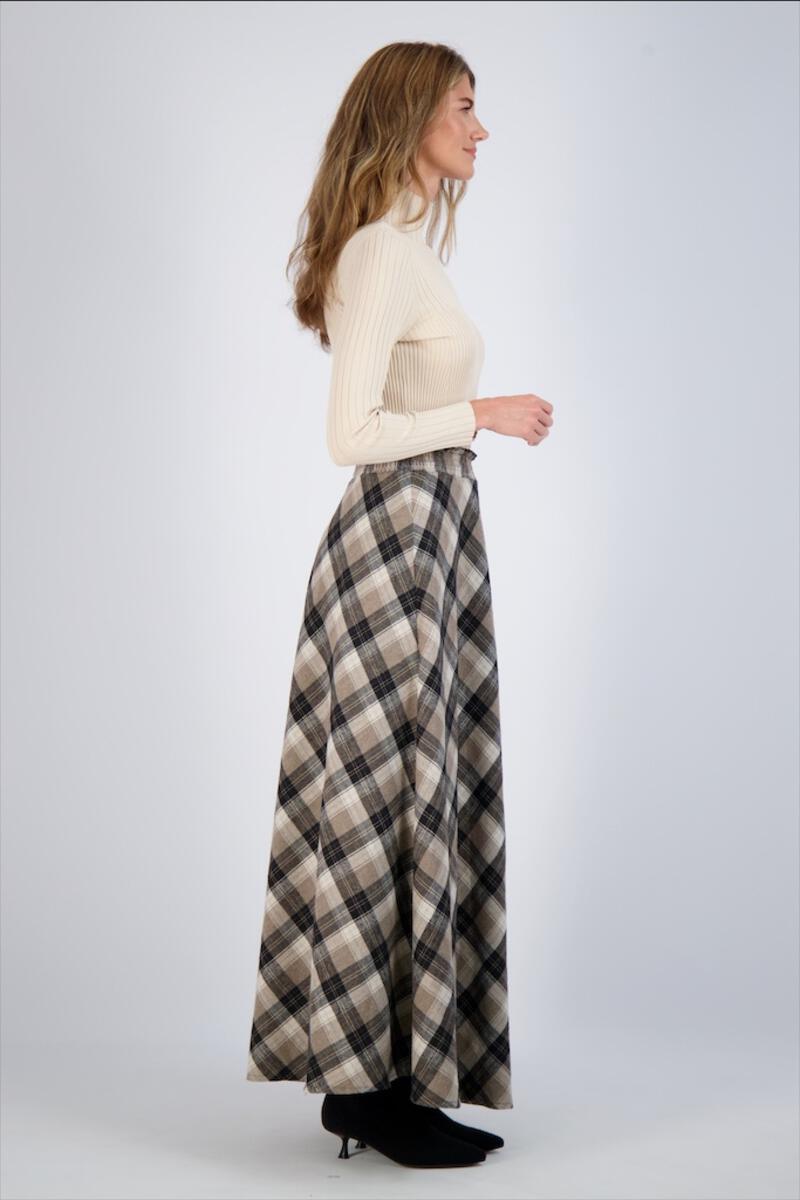 Pash Plaid Maxi Skirt